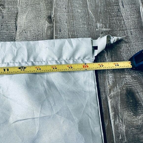 Athleta Drawstring Silver Travel Multipurpose Storage Bag - Picture 2 of 4